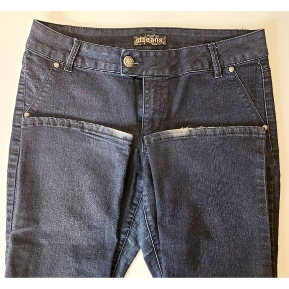 Women's DJeans Dark Blue Stretch Jeans  No Size Please see Measurements - Picture 5 of 13
